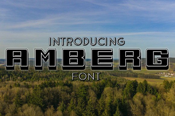 Amberg: A Striking 3D Display Typeface for Editorial Impact