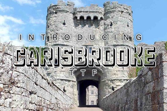 Carisbrooke: Elegant 3D Typeface for Handmade Labels & Printables