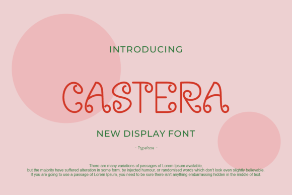 Castera: A Playful Display Font for Scroll-Stopping Marketing