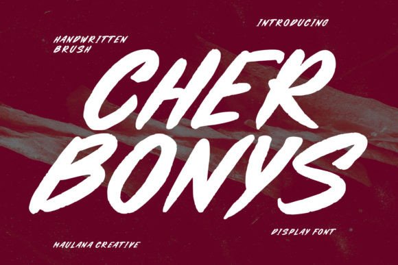 Cherbonys: A Brush-Slanted Display Font That Feels Like a Design Secret