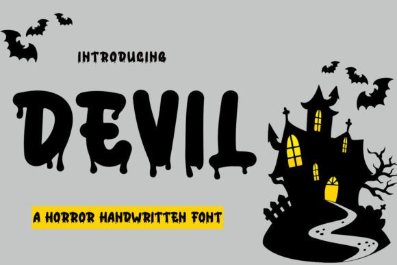 Devil: A Spooky-Sharp Display Font for Editorial Impact