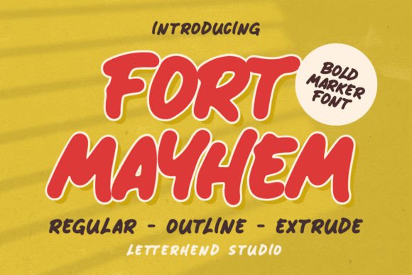 Fort Mayhem: A Bold Display Font for Editorial Impact