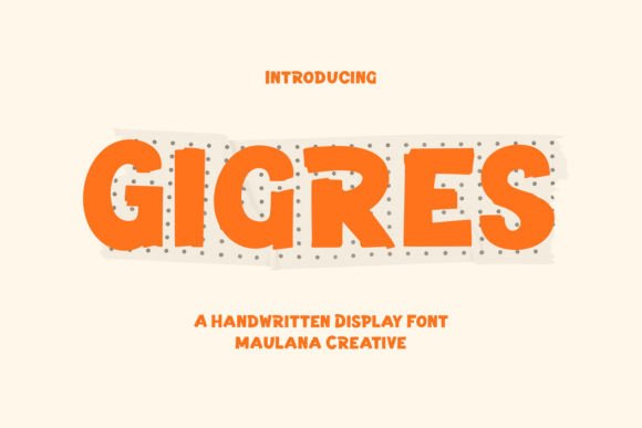 Gigres: A Bold Handwritten Display Font for Scroll-Stopping Campaigns
