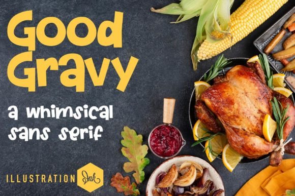 Good Gravy: A Whimsical Display Font That Feels Like a Smile