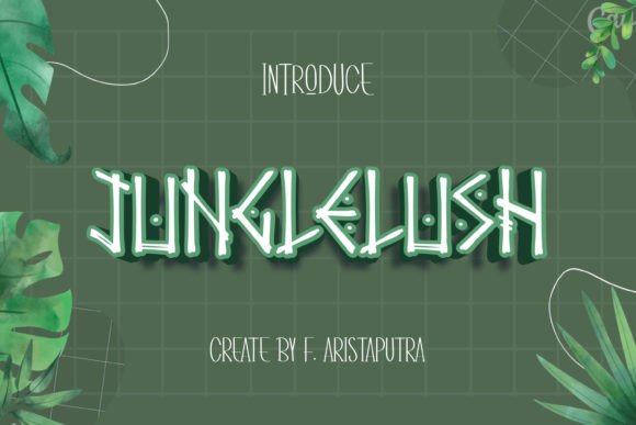 Junglelush: A Display Font That Makes Handmade Products Shine