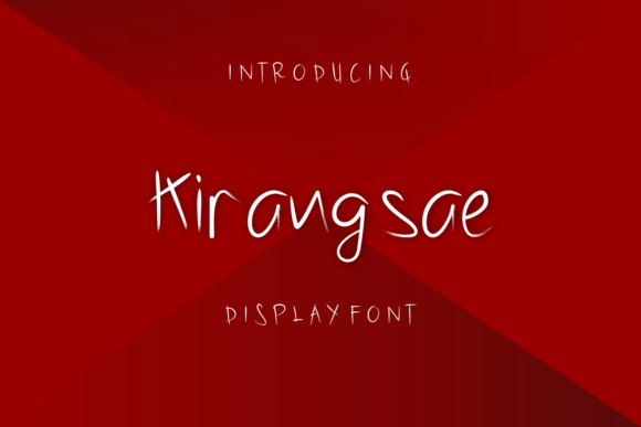 Kirangsae: A Playful Handwritten Display Font for Small Business Branding