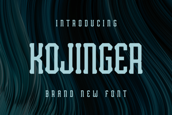 Kojinger: A Thoughtful Display Font for Editorial Moments