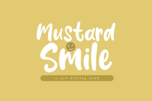 Mustard Smile: A Display Font That Feels Like Sunshine