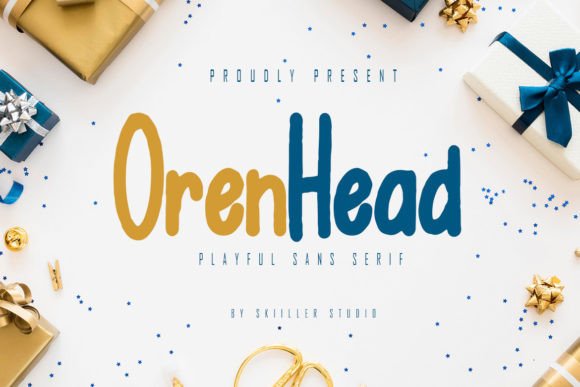Orenhead: A Playful Display Font for Memorable Branding