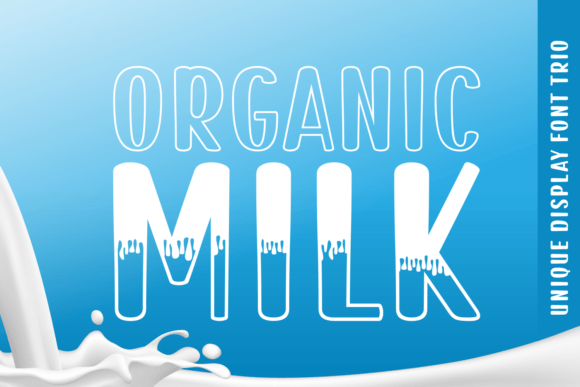 Organic Milk: A Fresh, Natural Display Font for Authentic Branding