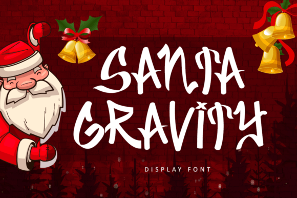 Santa Gravity: A Playful Display Font for Holiday Digital Branding