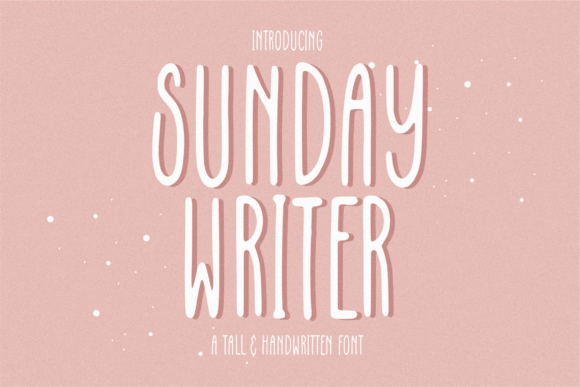 Sunday Writer: A Tall Handwritten Font for Expressive Branding