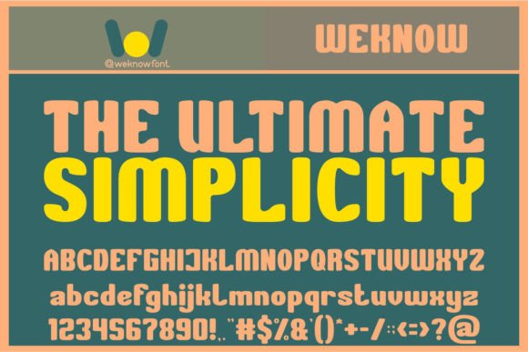 The Ultimate Simplicity: A Display Font That Elevates Real Branding