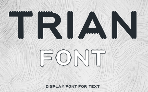 Trian: A Geometric Display Font for Editorial Impact