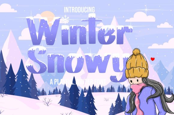Winter Snowy: A Friendly Display Font for Festive Branding