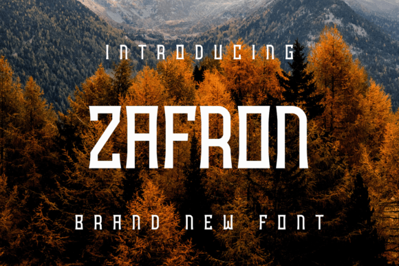 Zafron: A Distinctive Display Font for Editorial Design